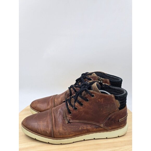 BULL BOXER Adyn Boot Mens Leather Side Zip Lace Up Sneaker Shoes Portugal sz 10 - Picture 2 of 9